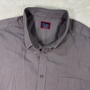 UNTUCKit Shirt Mens XXL Gray Wrinkle-Free Sangiovese Relaxed Fit‎ Button Down